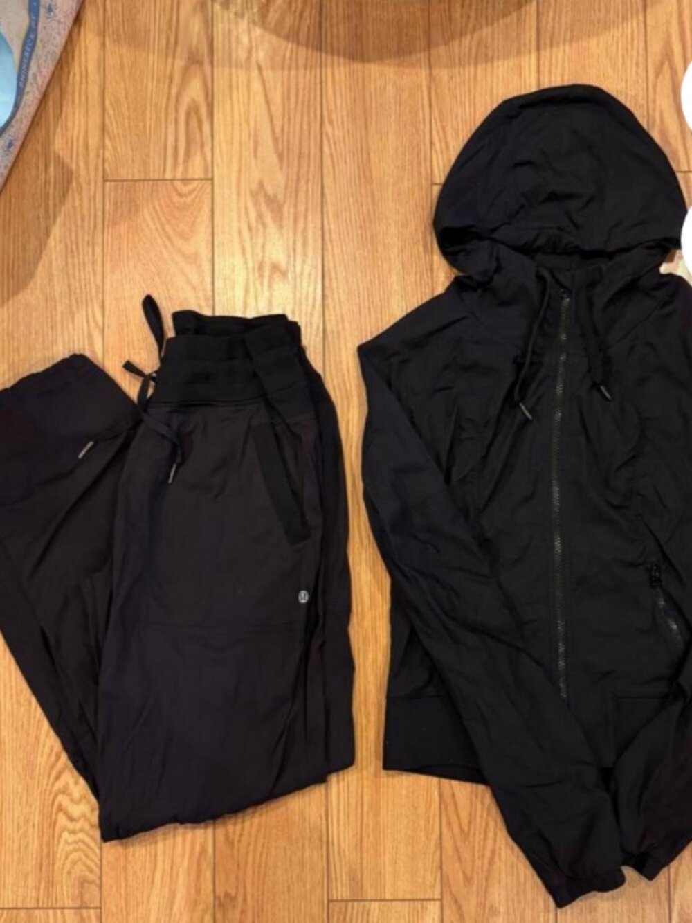 lululemon black dance studio set